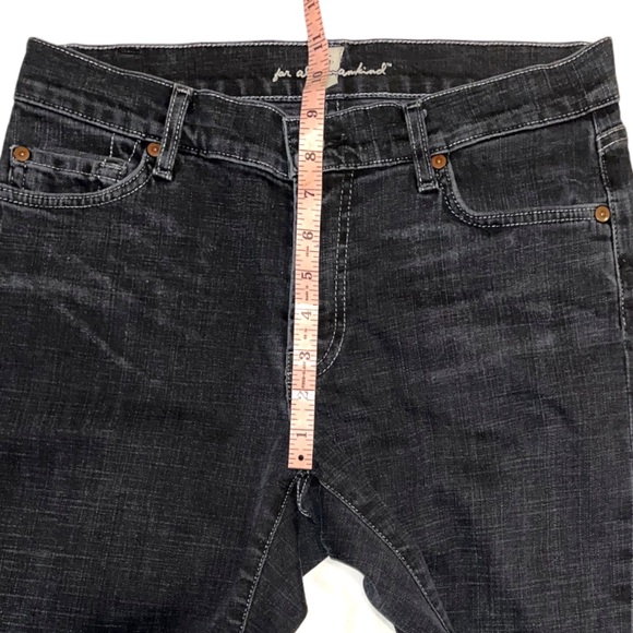 7FAM Boot Cut Faded Black Denim Jeans Size 30 - Picture 7 of 12